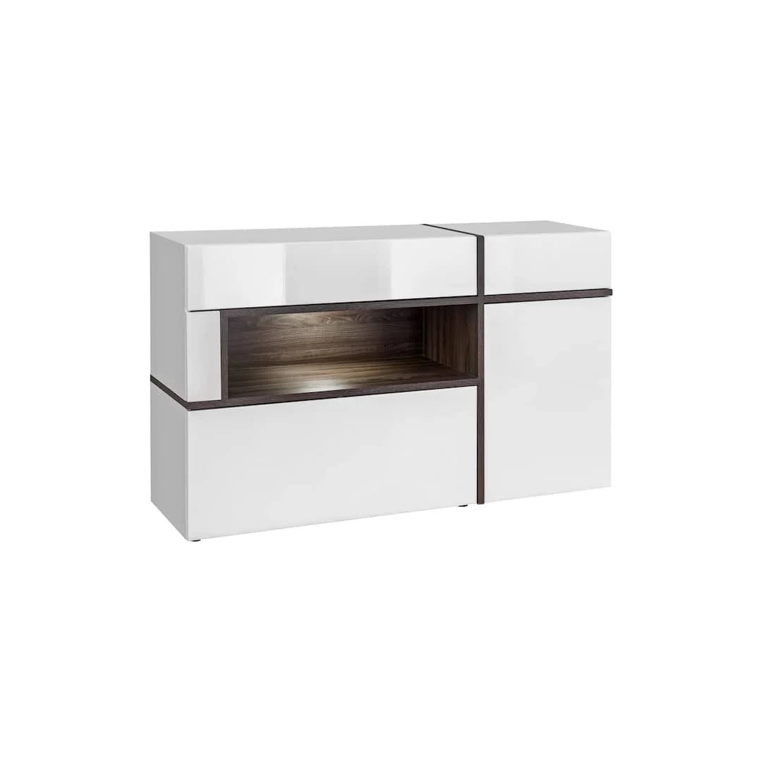 Cross Sideboard Cabinet White Gloss