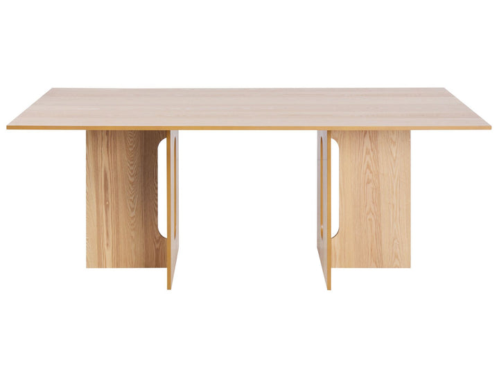 Dining Table 200 x 100 cm Light Wood Corail