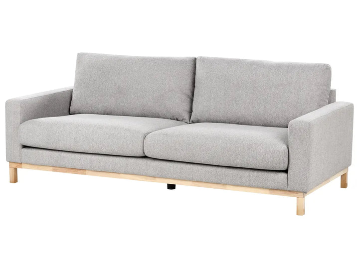 Sofa 3 Seater Fabric Grey Deavan