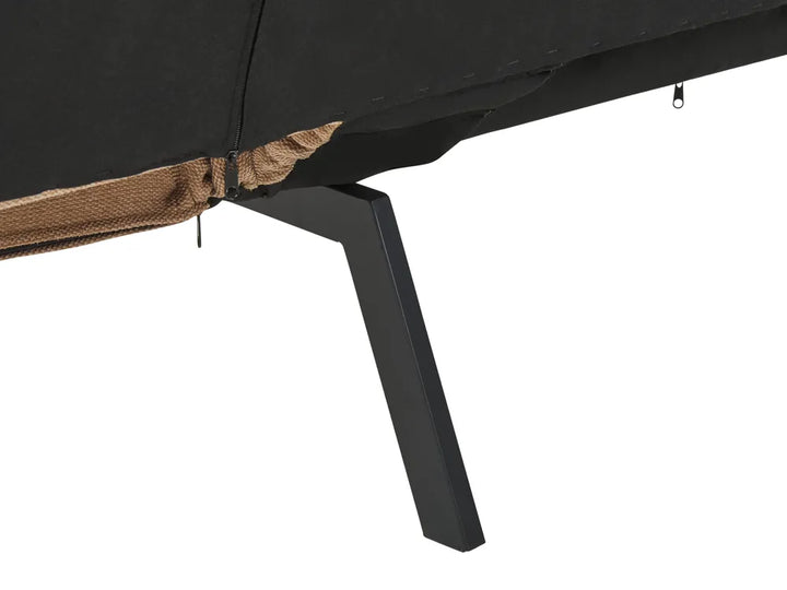 Sofa Bed 2 Seater Fabric Light Brown Cashten