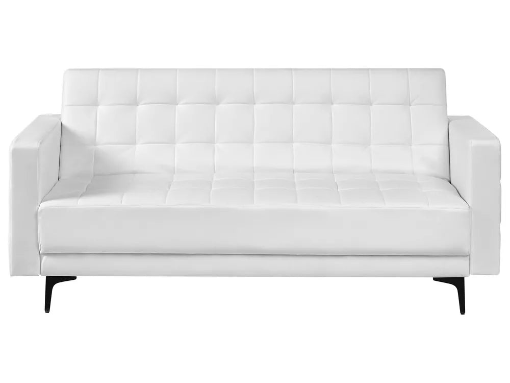 White sofa on a white background