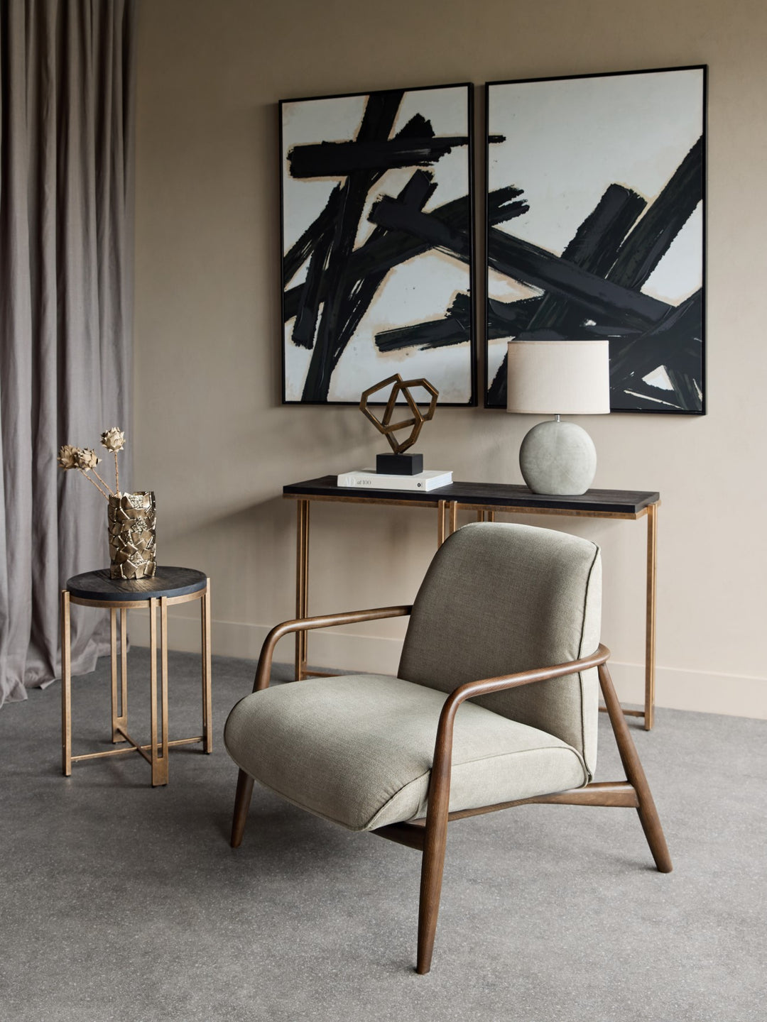 Libra Egerton Green Fabric Armchair