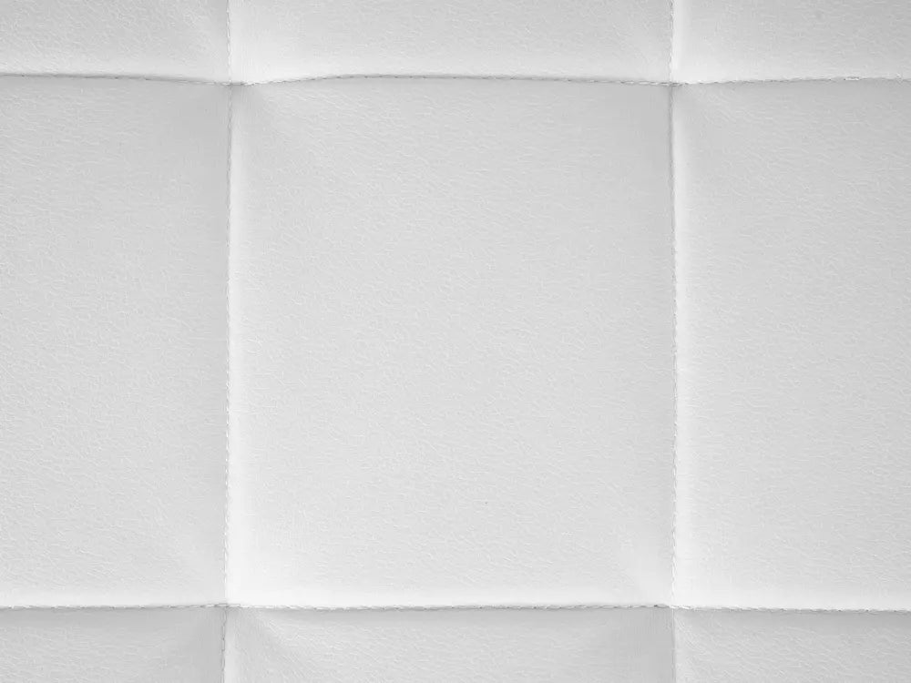 Sofa Bed 3 Seater Faux Leather White Denby