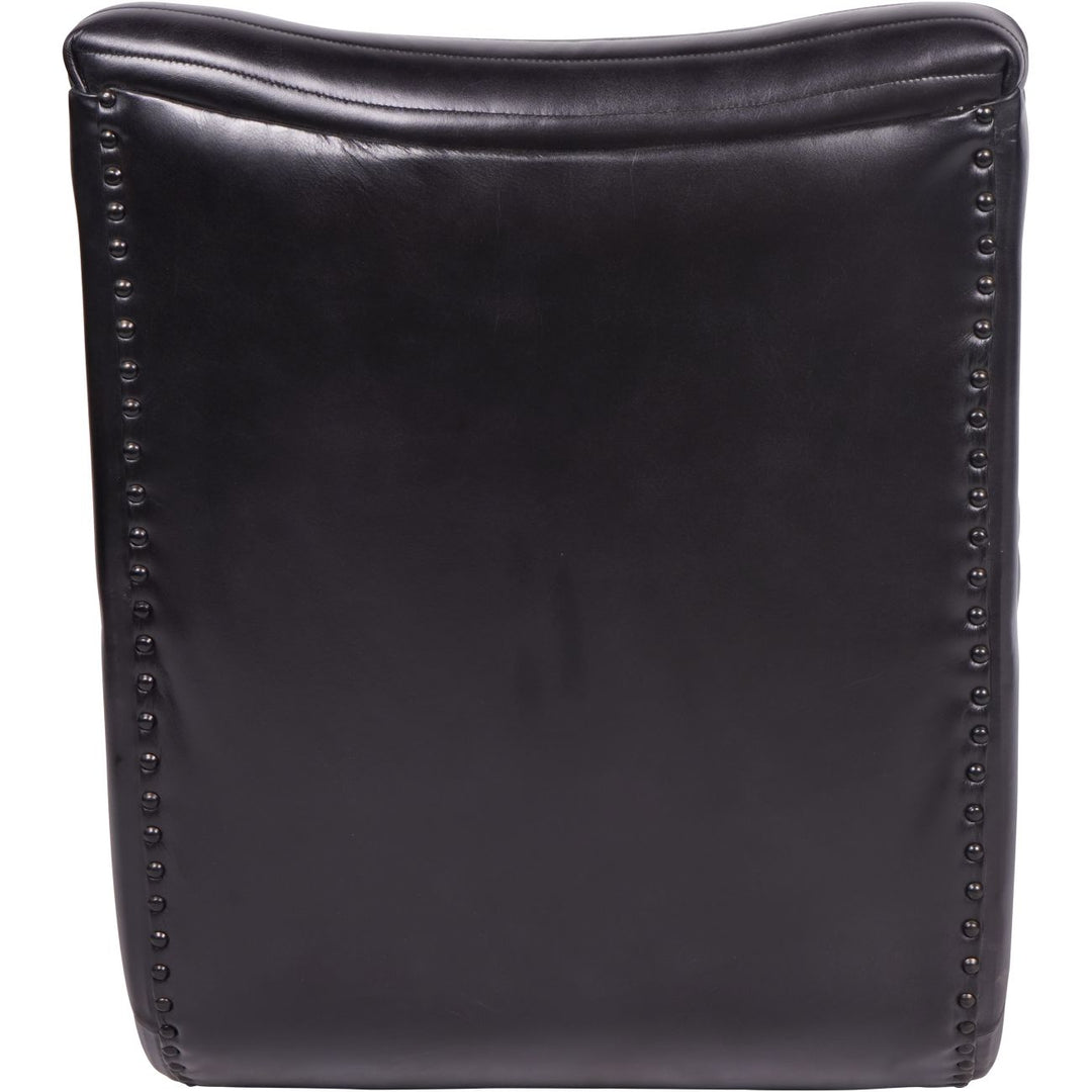 Libra Trinity Charcoal Leather Occasional Chair