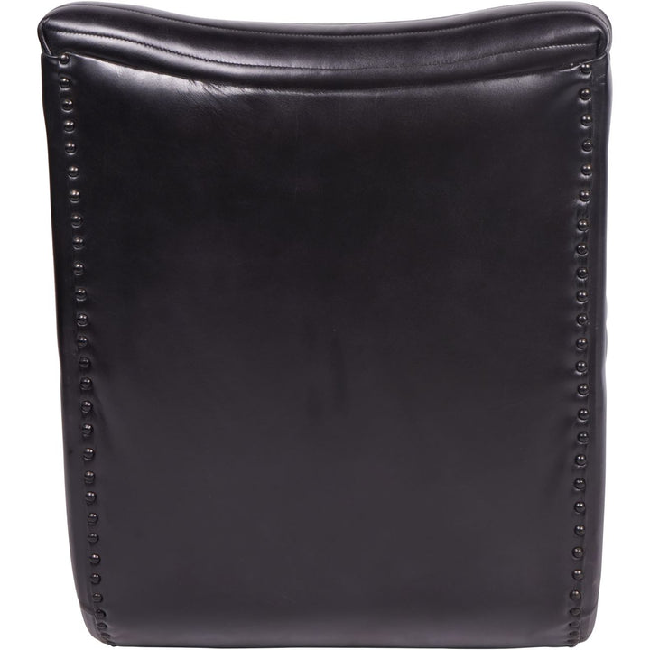 Libra Trinity Charcoal Leather Occasional Chair