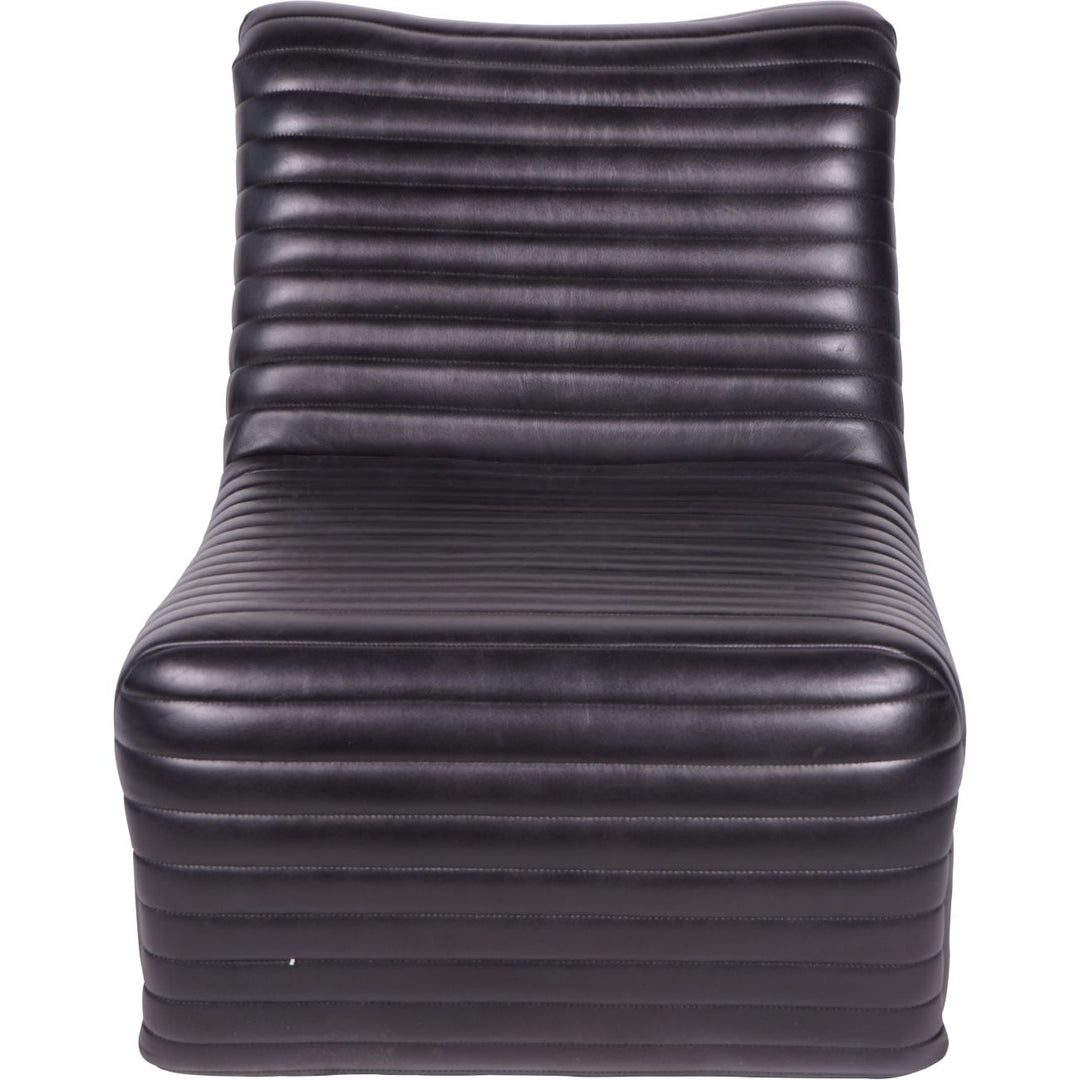 Libra Trinity Charcoal Leather Occasional Chair