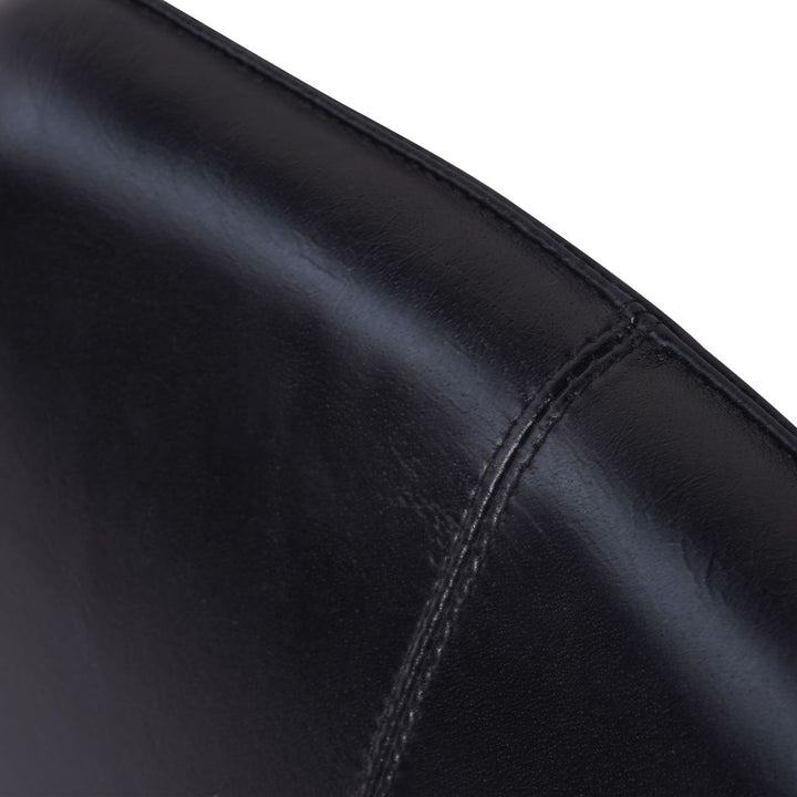 Libra Pair of Robinson Charcoal Leather Dining Chair