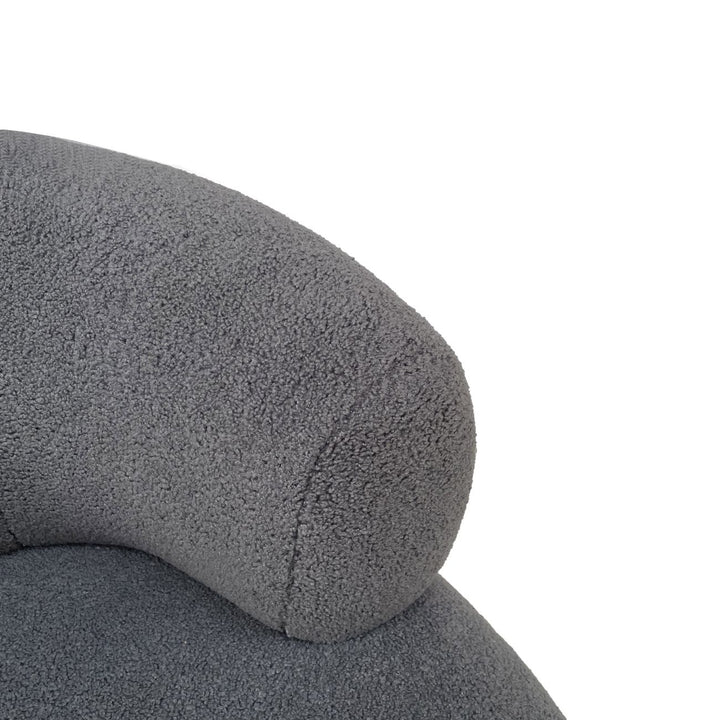 Libra Luna Grey Boucle Fabric Occasional Chair