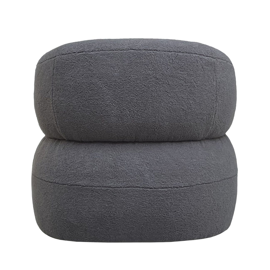 Libra Luna Grey Boucle Fabric Occasional Chair
