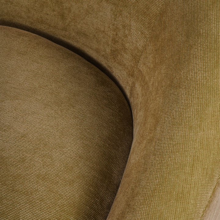 Libra Rowley Olive Chenille Fabric Accent Chair