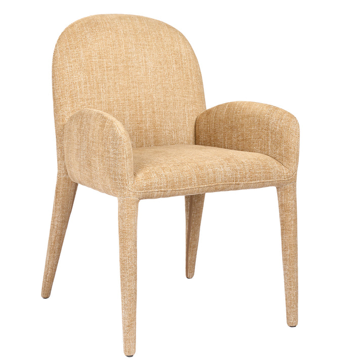 Libra Eska Beige Fabric Dining Armchair
