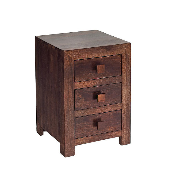 Toko Dark Mango 3 Drawer Bedside