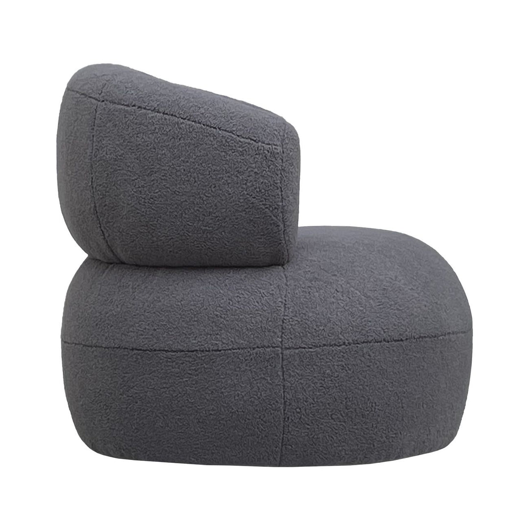 Libra Luna Grey Boucle Fabric Occasional Chair