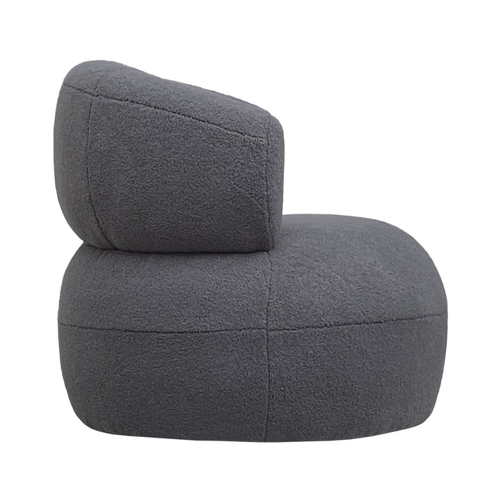 Libra Luna Grey Boucle Fabric Occasional Chair