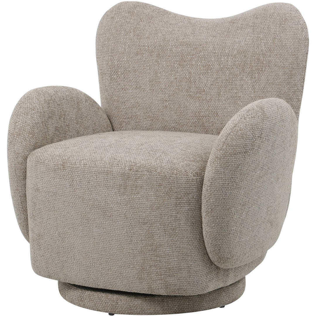Gray textured armchair on a white background