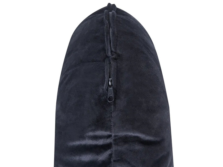 Sofa 3 Seater Velvet Black Drinel