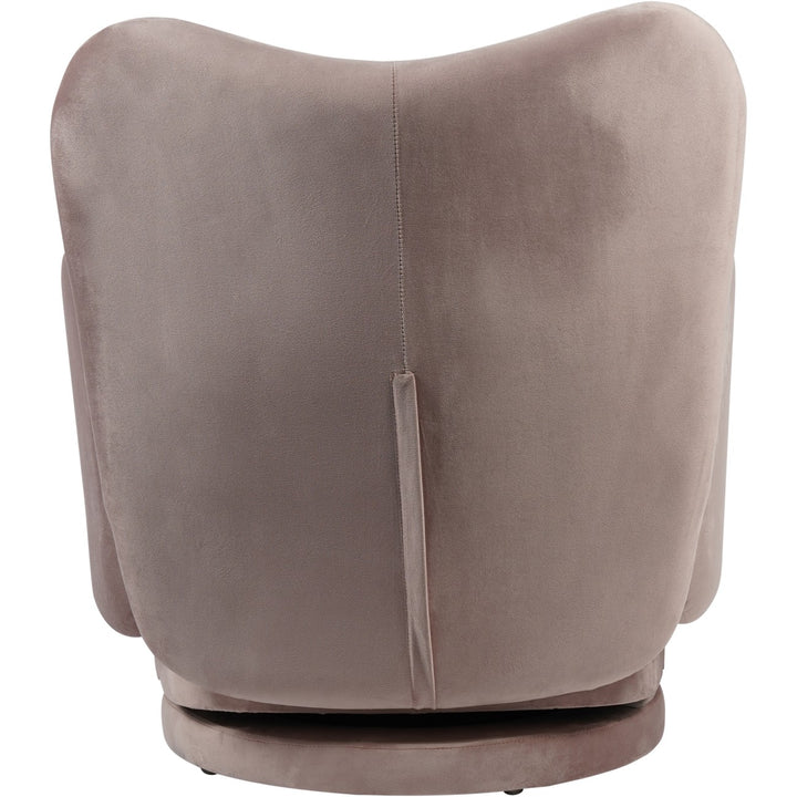 Libra Bingham Soft Dusky Pink Velvet Fabric Swivel Chair