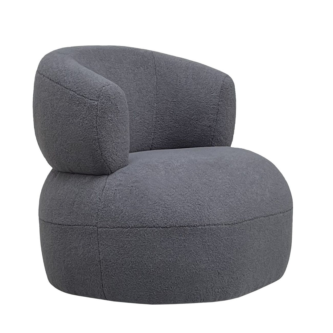 Libra Luna Grey Boucle Fabric Occasional Chair