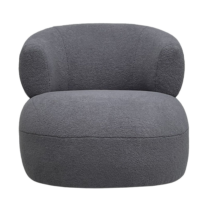 Gray armchair on a white background
