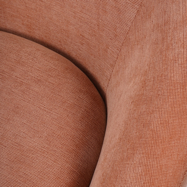 Libra Rowley Blush Chenille Fabric Accent Chair