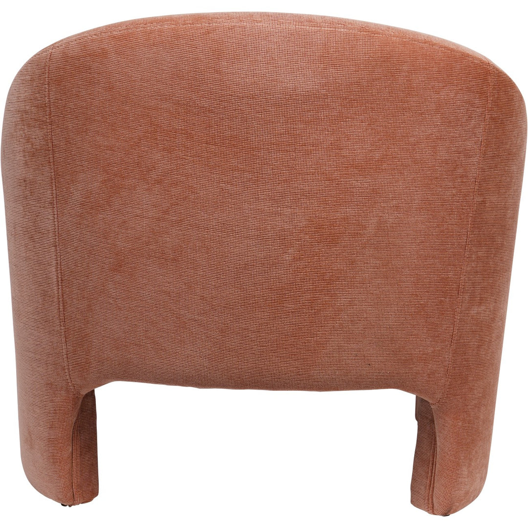 Libra Rowley Blush Chenille Fabric Accent Chair