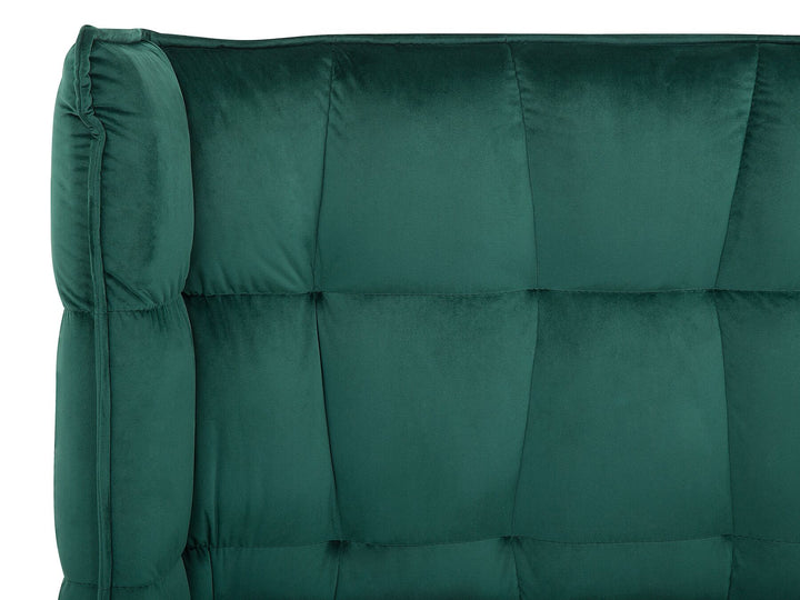 Velvet EU Super King Bed Emerald Green Senlis