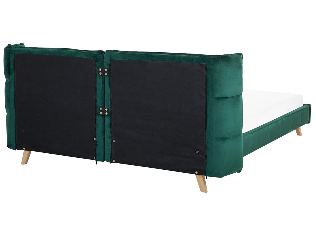 Velvet EU Super King Bed Emerald Green Senlis