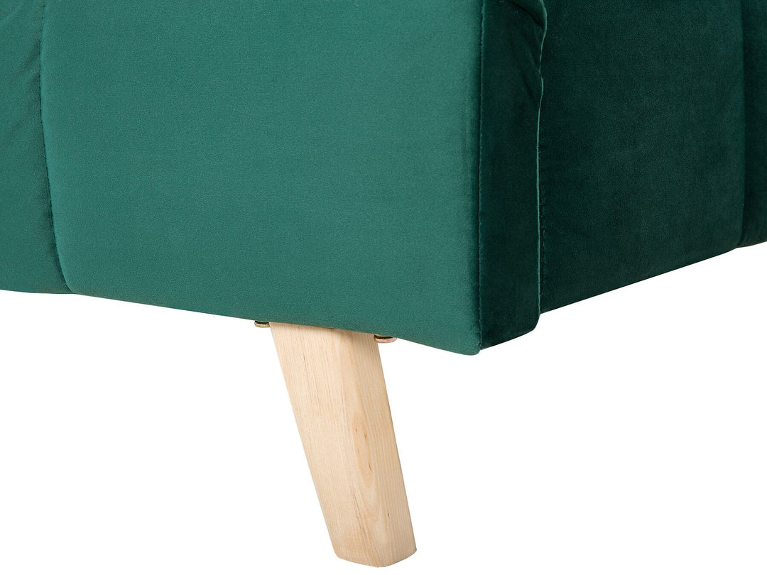 Velvet EU Super King Bed Emerald Green Senlis