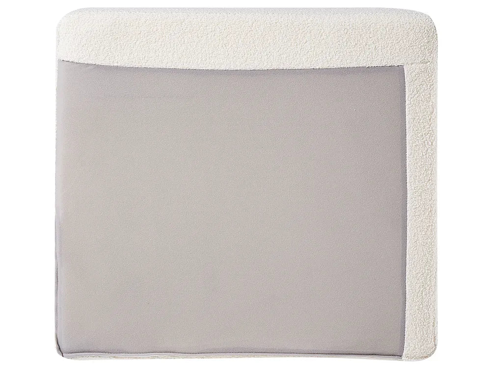 Corner Sofa 4 Seater Boucle White Right Hand Thremo