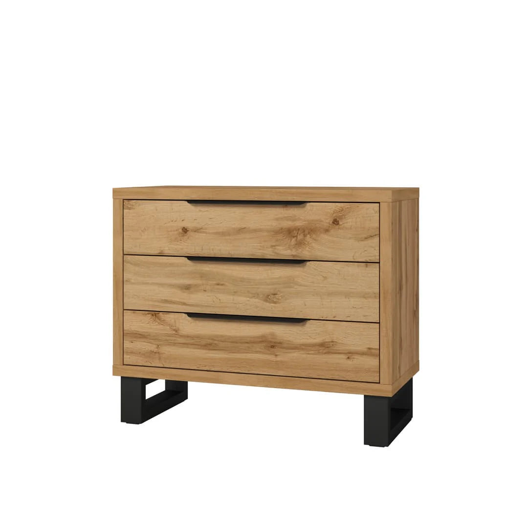 Chest Of Drawers Oak Wotan 99cm Halle