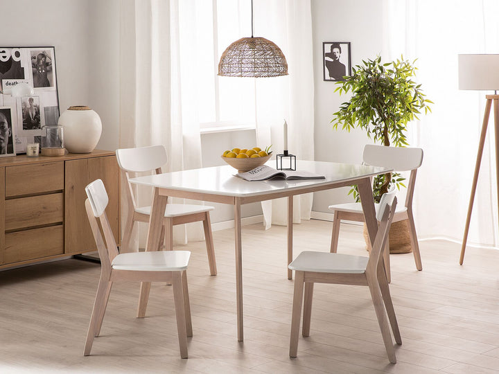 Dining Table 150 x 90 cm White Santos