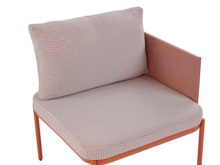 Terracina Garden Lounge Set with Table 2 Seater Metal Orange