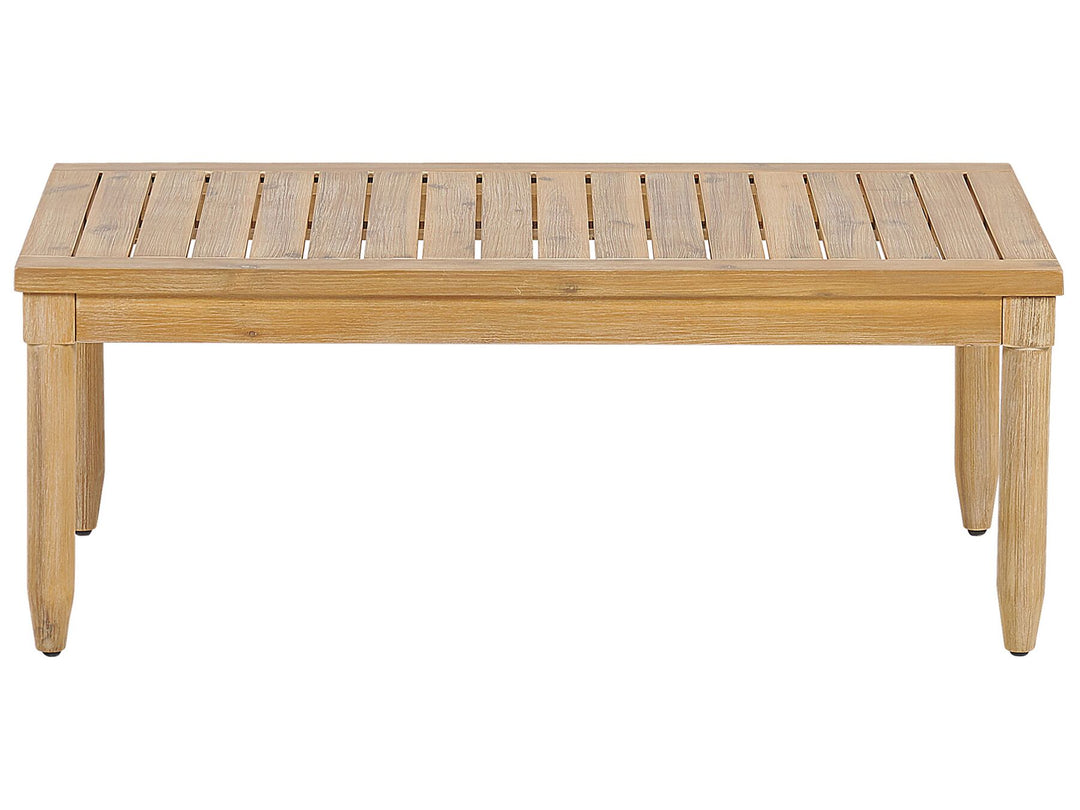 Cremona Garden Lounge Set with Table 4 Seate Right Hand Acacia Wood Off-White