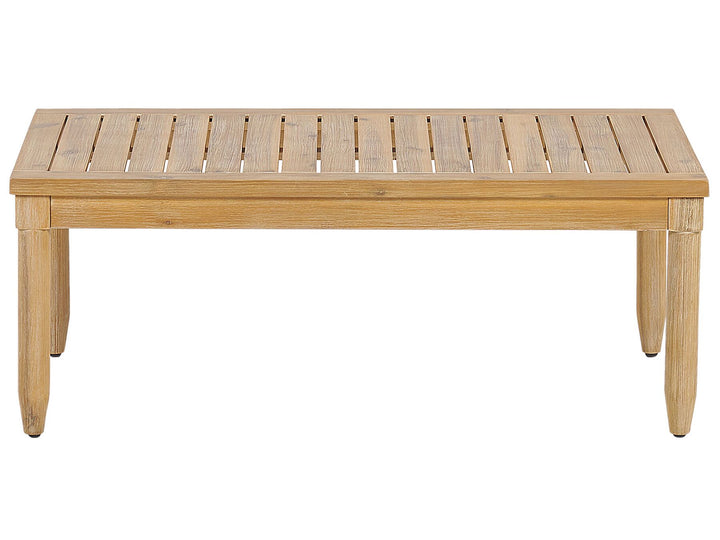 Cremona Garden Lounge Set with Table 4 Seate Right Hand Acacia Wood Off-White