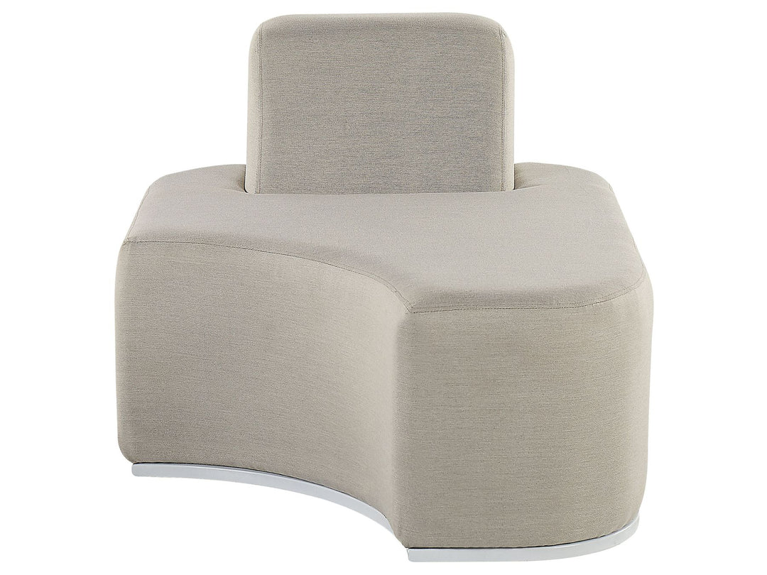 Fabro Garden Lounge Set with Table 2 Seater Modular Light Grey