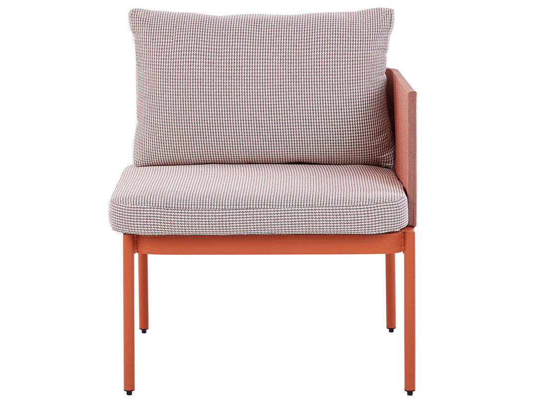 Terracina Garden Lounge Set with Table 2 Seater Metal Orange