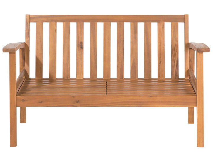 Manila Garden Lounge Set with Table and Ottoman 4 Seater Acacia Wood Light Brown