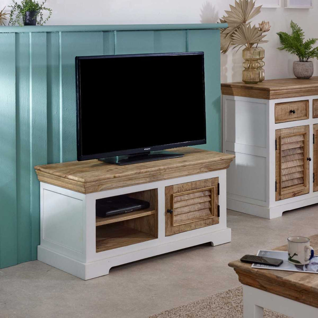 Alfie Wood Tv Cabinet/Bench/Shoe Rack Upto 43"