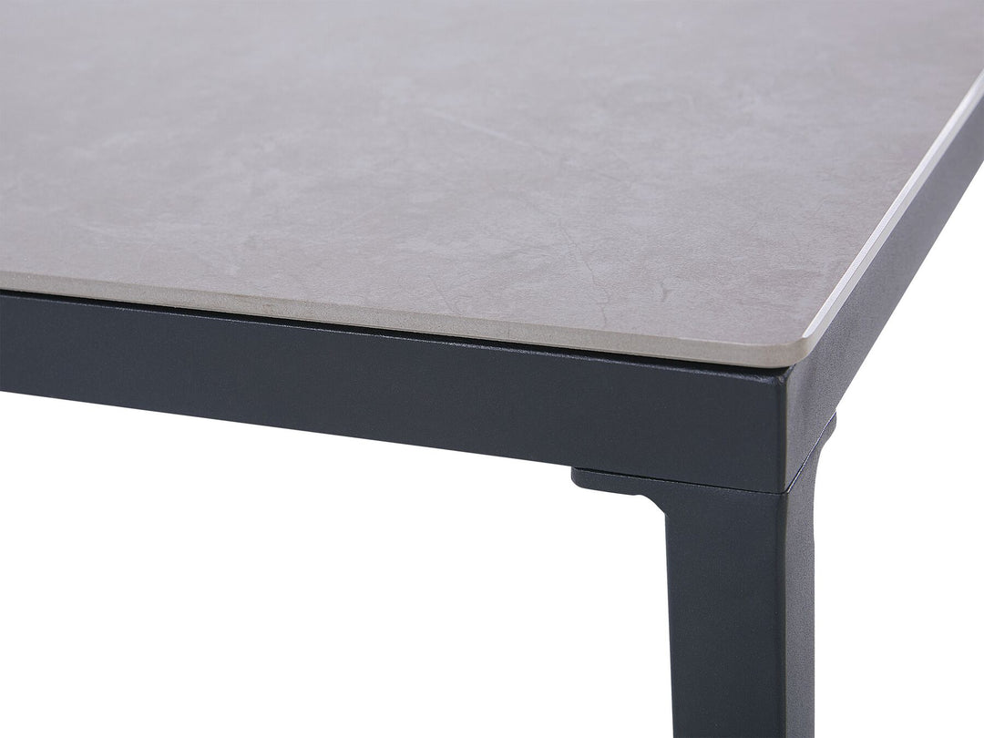 Sciacca Garden Lounge Set with Table 4 Seater Metal Grey