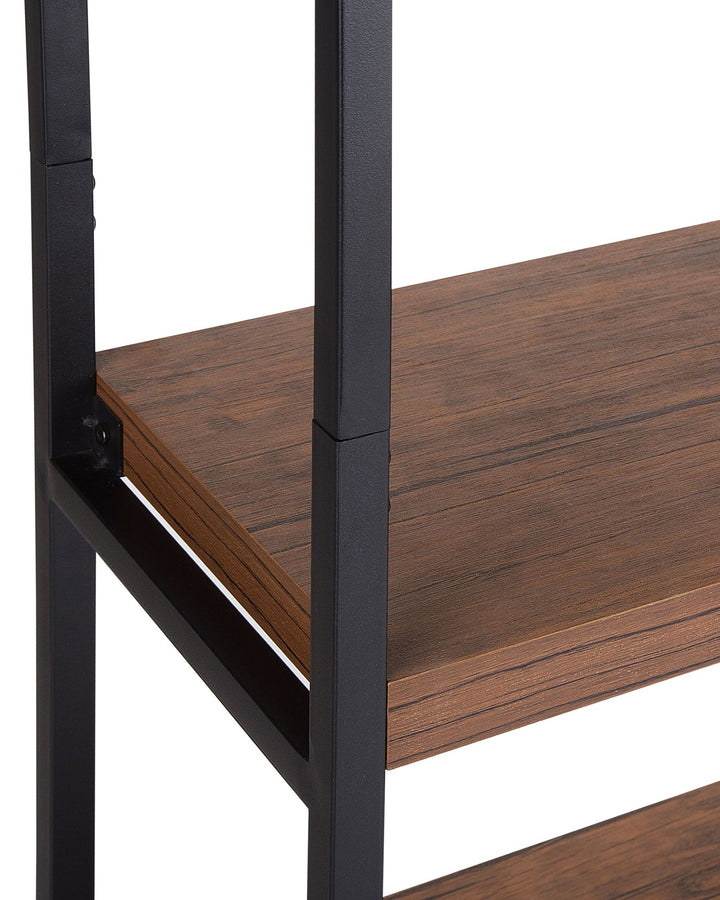 Lucas 4 Tier Shelving Unit 155 cm Dark Brown Tifton