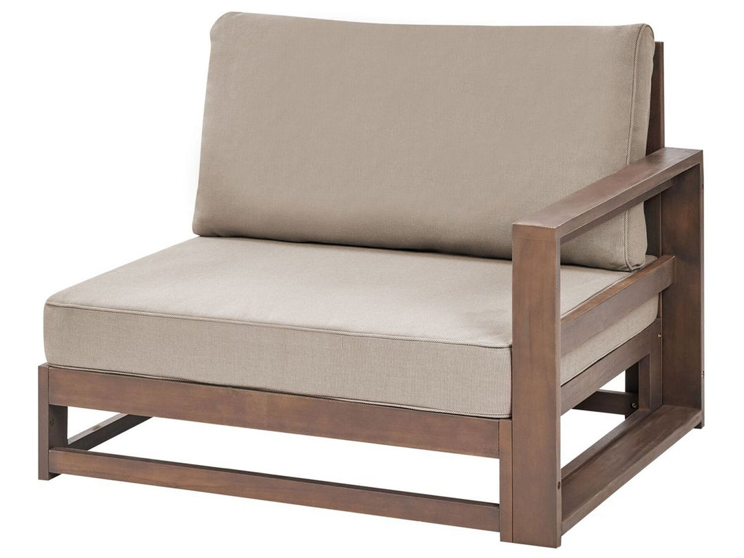 Timor Garden Sofa 2 Seater Modular Certified Acacia Wood Dark Brown