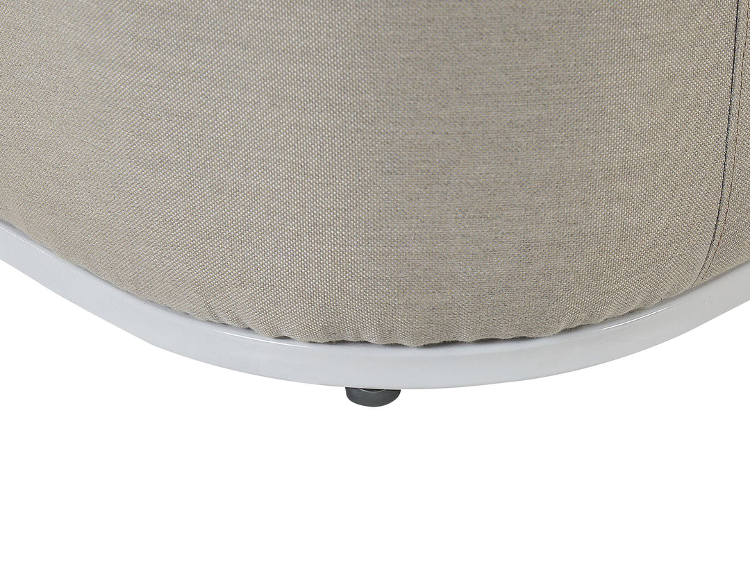 Fabro Garden Lounge Set with Table 2 Seater Modular Light Grey