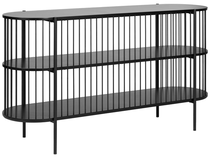 2 Tier Shelving Unit 80 cm Black Vilton