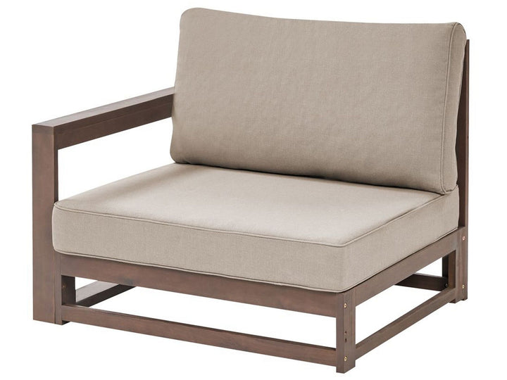 Timor Garden Sofa 2 Seater Modular Certified Acacia Wood Dark Brown