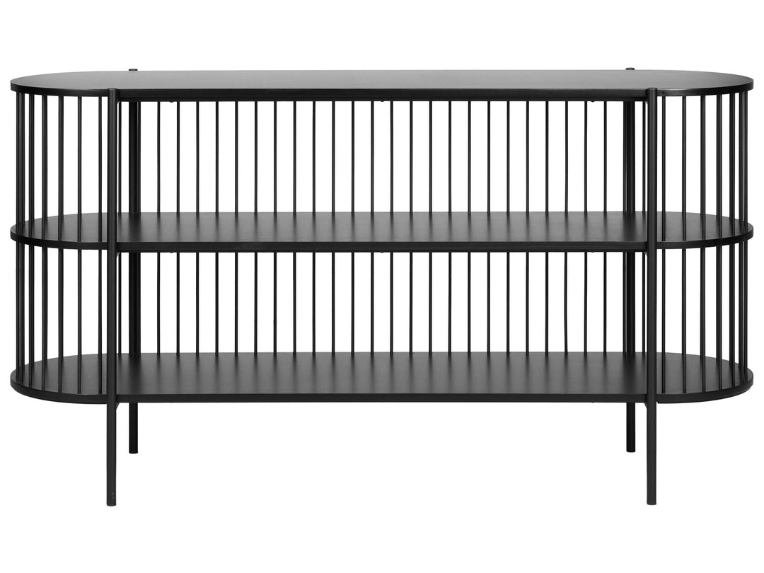 2 Tier Shelving Unit 80 cm Black Vilton