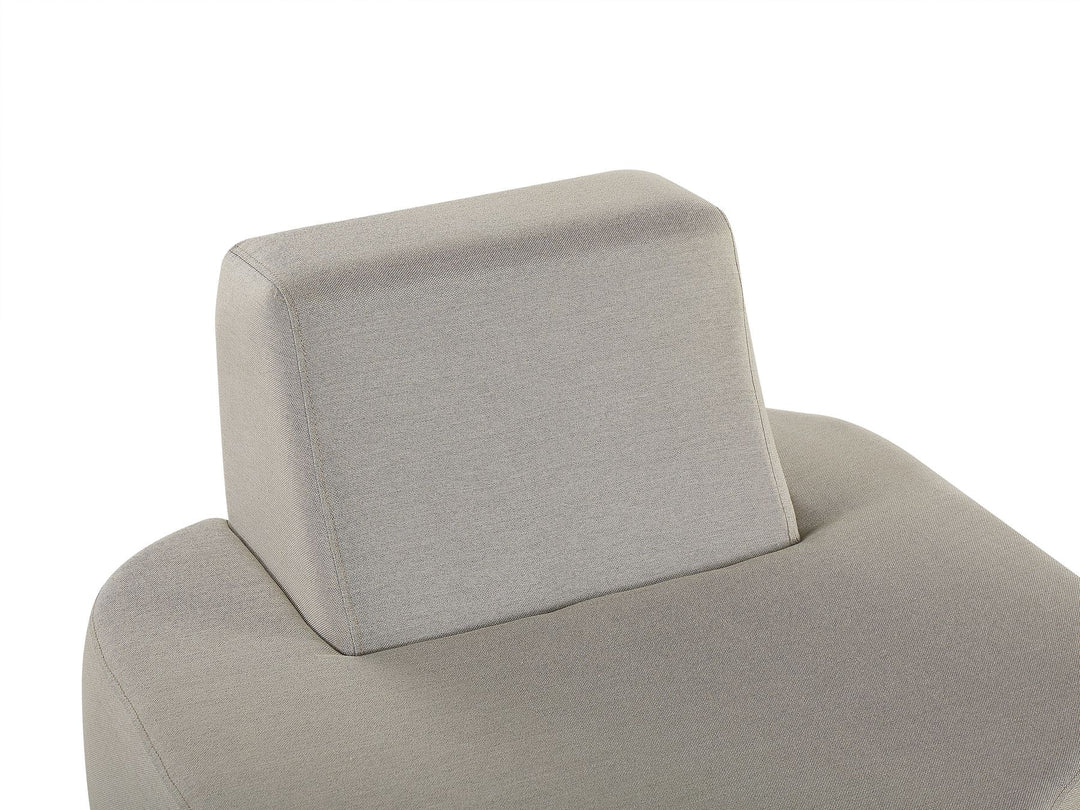 Fabro Garden Lounge Set with Table 2 Seater Modular Light Grey