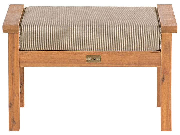 Manila Garden Lounge Set with Table and Ottoman 4 Seater Acacia Wood Light Brown