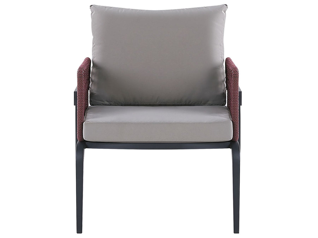 Sciacca Garden Lounge Set with Table 4 Seater Metal Grey