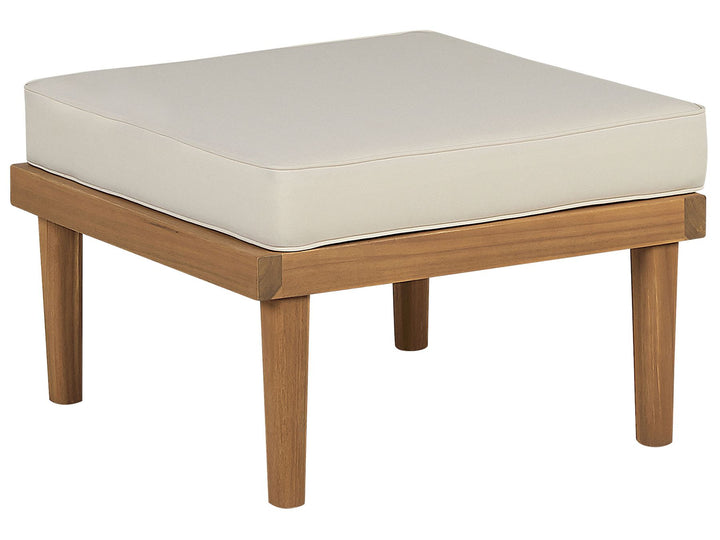 Baratti Garden Lounge Set with Table and Ottoman 6 Seater Acacia Wood Brown