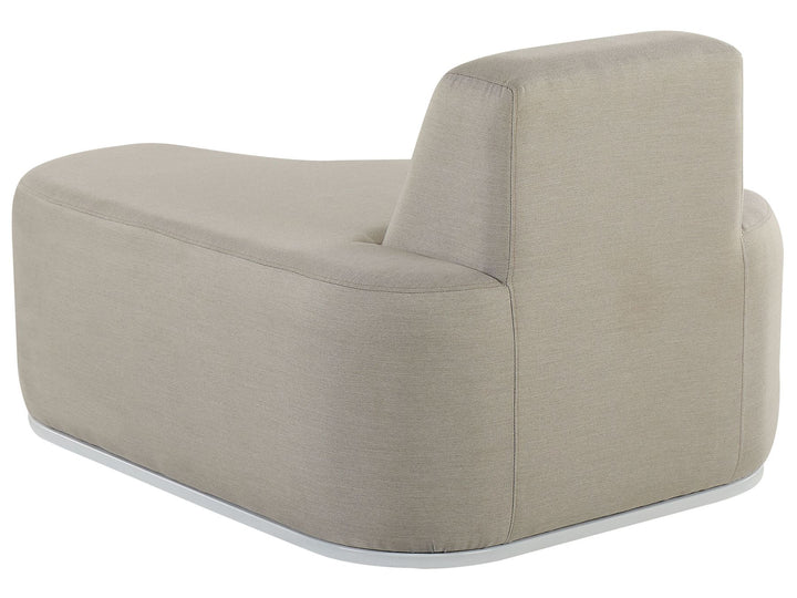 Fabro Garden Lounge Set with Table 2 Seater Modular Light Grey